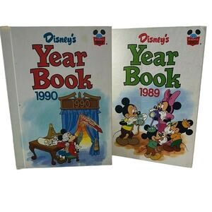 Vintage Disney Year Books 1989 and 1990 Set of 2